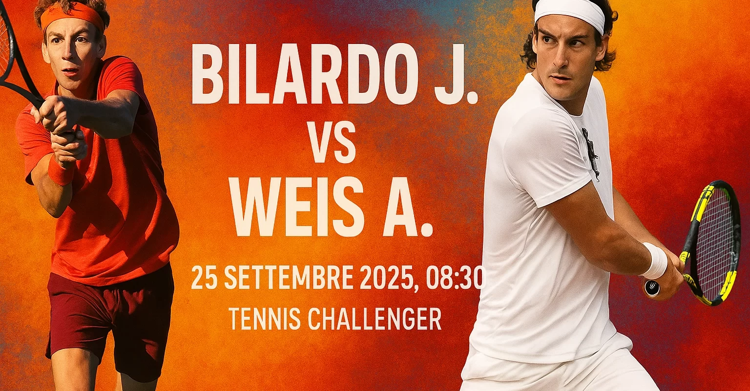 Pronostico (1X2) Bilardo J. vs Weis A. | Quote, Statistiche e Analisi Pre-Partita