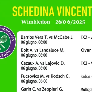 Schedina Vincente – Wimbledon 26/06/2025
