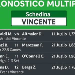 Schedina Vincente – ATP Washington 21 Luglio 2025