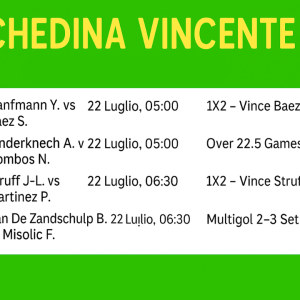 Schedina Vincente –  ATP Kitzbühel (Austria), arcilla 23/07/2025