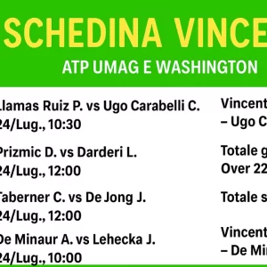 Schedina Vincente – ATP Umag & Washington 24/07/2025
