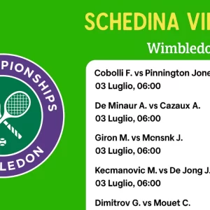 Schedina Vincente – Wimbledon 03/07/2025