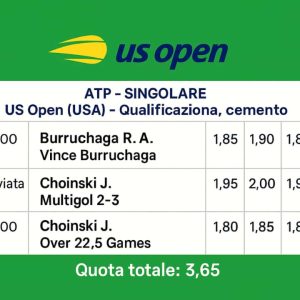 Schedina Vincente – US Open 19/08/2025