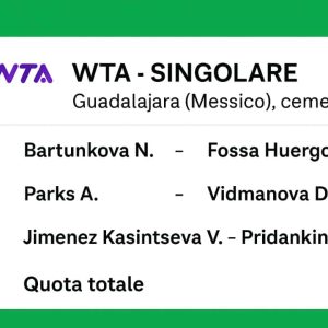 Schedina Vincente – WTA Guadalajara 08/09/2025