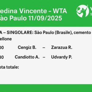 Schedina Vincente – WTA Sao Paulo 11/09/2025