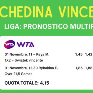 Schedina Vincente – WTA Finals 01/11/2025